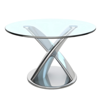 AI generated 3D Rendering of a Glass Table on Transparent Background - Ai Generated png