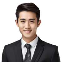 AI generated Young Businessman Standing on Transparent background - Ai Generated png