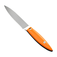 ai generado 3d representación de un cuchillo en transparente antecedentes - ai generado png