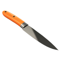 ai generado 3d representación de un cuchillo en transparente antecedentes - ai generado png