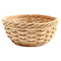 AI generated Empty Wooden Basket on Transparent background - Ai Generated png
