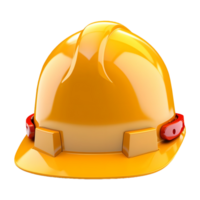 AI generated 3D Rendering of a Construction Worker Safety Helmet on Transparent Background - Ai Generated png