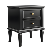 AI generated 3D Rendering of a Bedside Wooden Table on Transparent Background - Ai Generated png