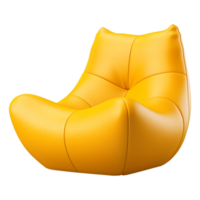 AI generated Bean Bag Couch on Transparent background - Ai Generated png