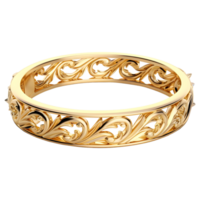 AI generated Gold Ring on Transparent background - Ai Generated png