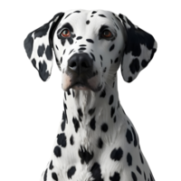 ai gerado 3d Renderização do uma dálmata cachorro em transparente fundo - ai gerado png