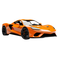 AI generated 3D Rendering of a Luxury Car on Transparent Background - Ai Generated png