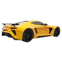 AI generated 3D Rendering of a Luxury Car on Transparent Background - Ai Generated png