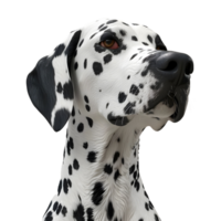 ai gegenereerd 3d renderen van een dalmatiër hond Aan transparant achtergrond - ai gegenereerd png