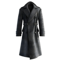 AI generated 3D Rendering of a Winter Long Coat on Transparent Background - Ai Generated png