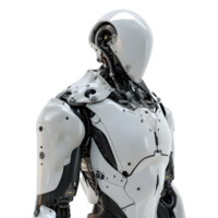 AI generated 3D Rendering of a Humanoid Robot on Transparent Background - Ai Generated png