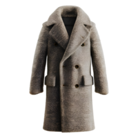 AI generated 3D Rendering of a Winter Long Coat on Transparent Background - Ai Generated png