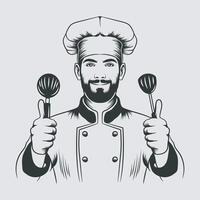 gratis vector cocinero gráfico ilustración