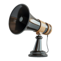 AI generated 3D Rendering of a Colorful Megaphone on Transparent Background - Ai Generated png