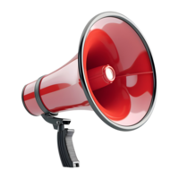 AI generated 3D Rendering of a Megaphone on Transparent Background - Ai Generated png