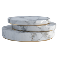 AI generated 3D Rendering of a Luxurious Marble Stone on Transparent Background - Ai Generated png