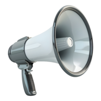 AI generated 3D Rendering of a Megaphone on Transparent Background - Ai Generated png