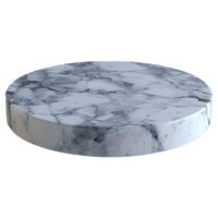 ai gerado 3d Renderização do uma luxuoso mármore pedra em transparente fundo - ai gerado png