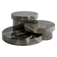 AI generated 3D Rendering of a Luxurious Marble Stone on Transparent Background - Ai Generated png