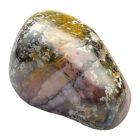 AI generated 3D Rendering of a Colorful Stone on Transparent Background - Ai Generated png