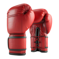 ai gerado 3d Renderização do uma boxe luvas em transparente fundo - ai gerado png