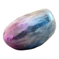 AI generated 3D Rendering of a Colorful Stone on Transparent Background - Ai Generated png