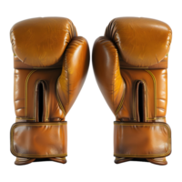 ai gerado 3d Renderização do uma boxe luvas em transparente fundo - ai gerado png