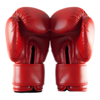 AI generated 3D Rendering of a Boxing Gloves on Transparent Background - Ai Generated png