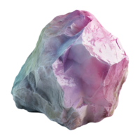 ai gerado 3d Renderização do uma colorida pedra em transparente fundo - ai gerado png