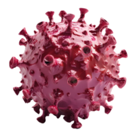 AI generated 3D Rendering of a Virus on Transparent Background - Ai Generated png