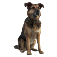 ai gerado 3d Renderização do uma cachorro em transparente fundo - ai gerado png