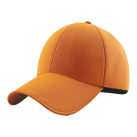 ai generado 3d representación de un vistoso béisbol gorra en transparente antecedentes - ai generado png