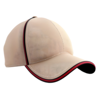 ai generado 3d representación de un vistoso béisbol gorra en transparente antecedentes - ai generado png