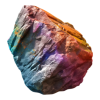 ai gerado 3d Renderização do uma colorida pedra em transparente fundo - ai gerado png