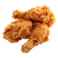 AI generated 3D Rendering of a Fried Chicken Piece on Transparent Background - Ai Generated png