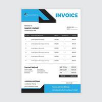 abstract invoice design template vector