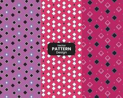 Pattern Background collection with different color vector