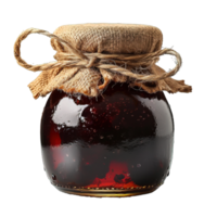 AI generated blueberry jam isolated on transparent background ,generative ai png