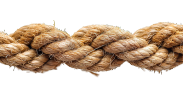 AI generated horizontal Rope Isolated on Transparent Background ,generative ai png