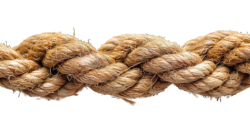 AI generated horizontal Rope Isolated on Transparent Background ,generative ai png