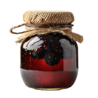 AI generated blueberry jam isolated on transparent background ,generative ai png