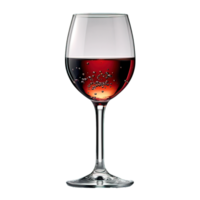 AI generated wine glass isolated on transparent background ,wine drink png ,generative ai