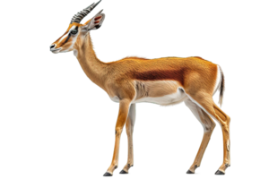 AI generated antelope animal isolated on transparent background ,generative ai png