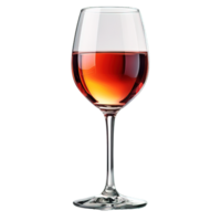 AI generated wine glass isolated on transparent background ,wine drink png ,generative ai