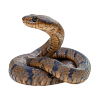 AI generated snake isolated on transparent background ,generative ai png