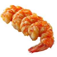 AI generated Fried Shrimp Isolated on Transparent Background ,generative ai png