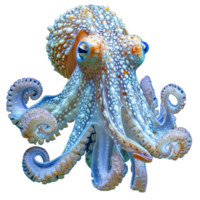 AI generated octopus isolated on transparent background ,sea octopus png ,generative ai