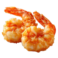 AI generated Fried Shrimp Isolated on Transparent Background ,generative ai png