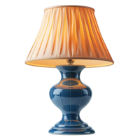 AI generated table lamp png ,night lamp isolated on transparent background ,generative ai