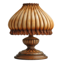AI generated table lamp png ,night lamp isolated on transparent background ,generative ai